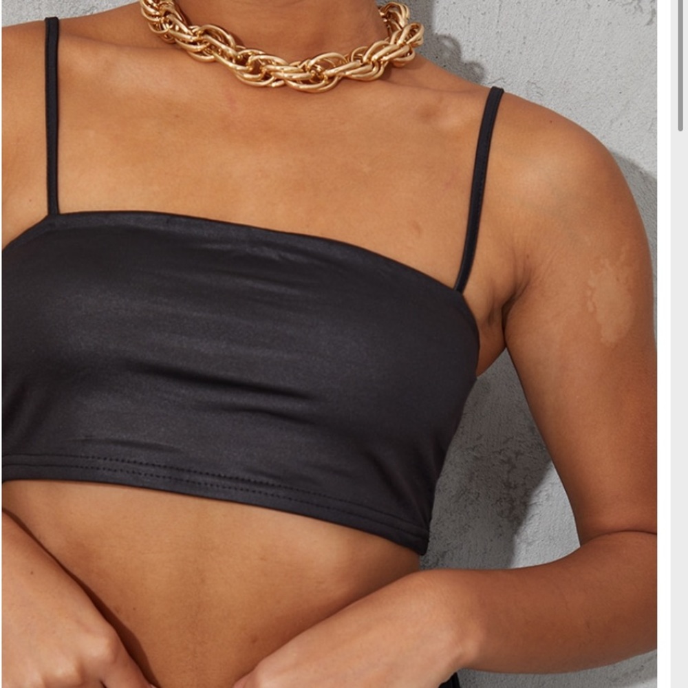 Black crop top